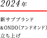 2024年　新サブブランド　＆ONDO（アンドオンド）立ち上げ