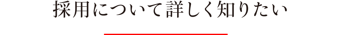採用について詳しく知りたい